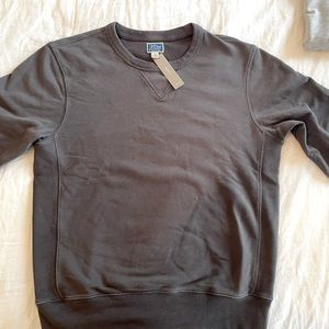 J Crew Knit Goods Sweatshirt Navy Dark Grey Small